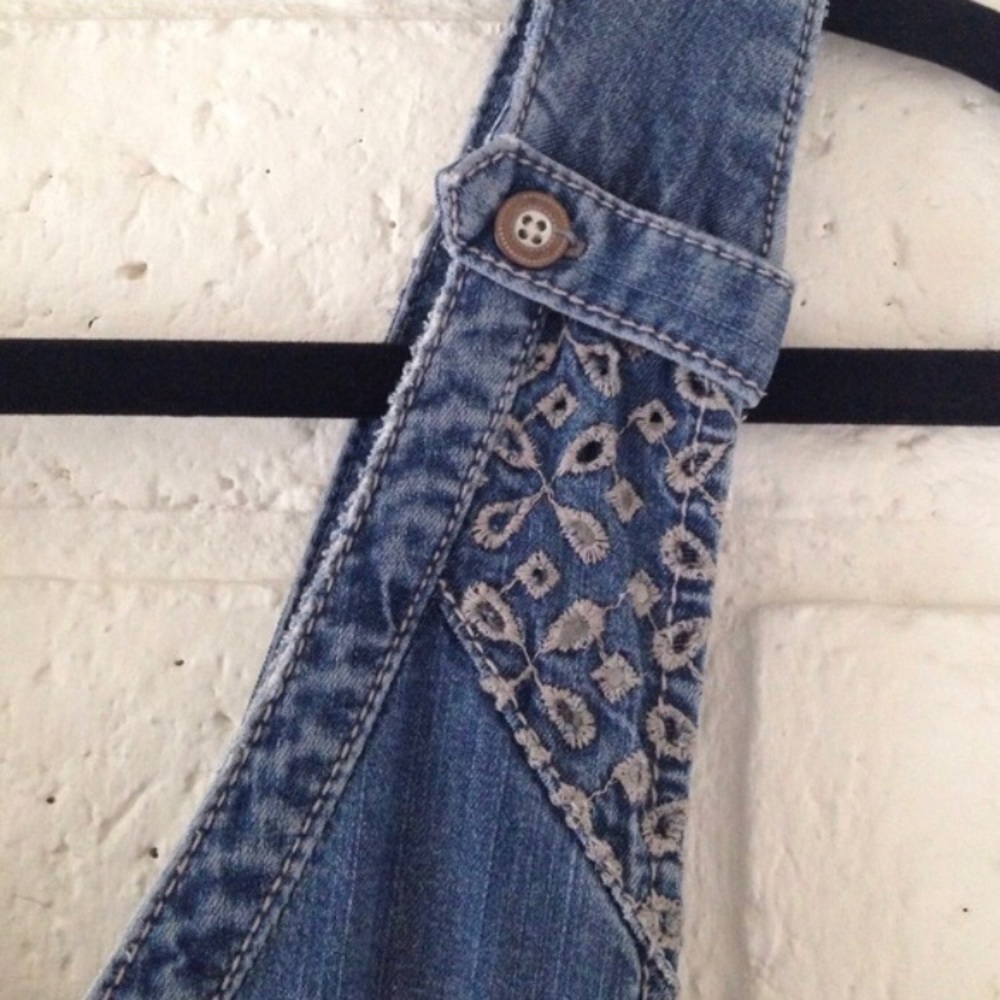 BEST EYELET DENIM OVERALLS - Picture 7 of 8